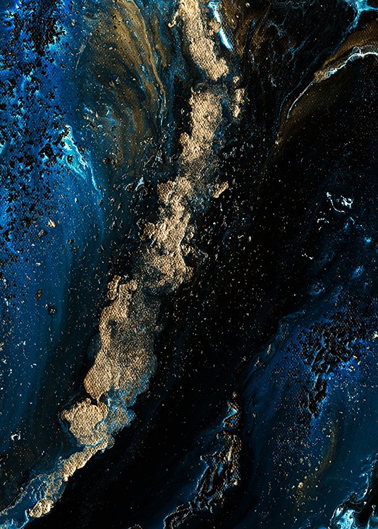 Blue Paint No2 Plakat