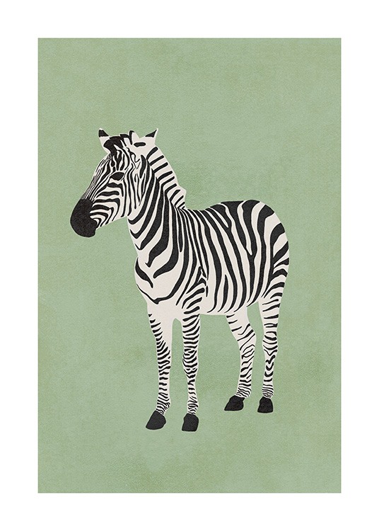Graphic Zebra Plakat / Insekter & dyr hos Desenio AB (13785)