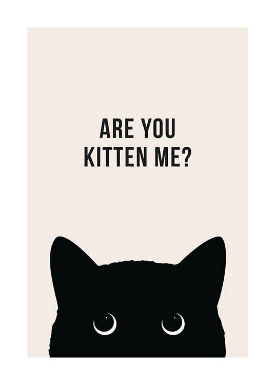 Are You Kitten Me? Plakat / Morsomme plakater hos Desenio AB (13790)