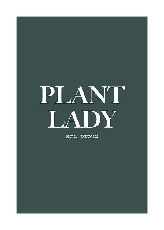 Proud Plant Lady Plakat