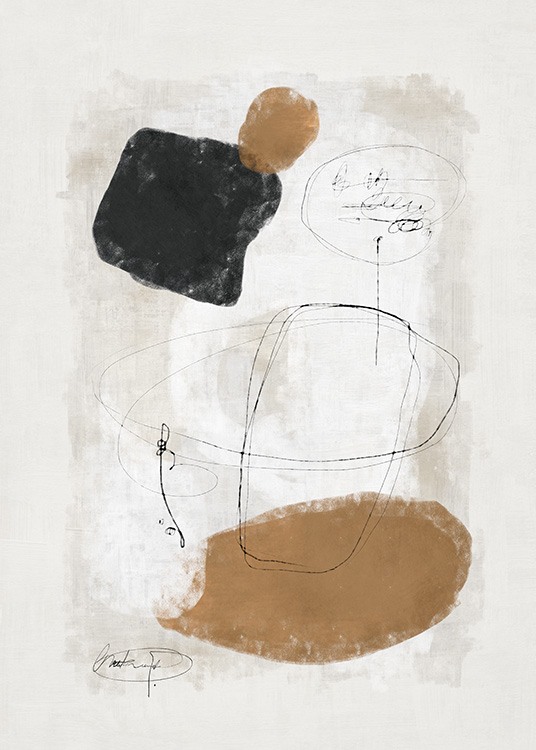 Painted Abstract No1 Plakat