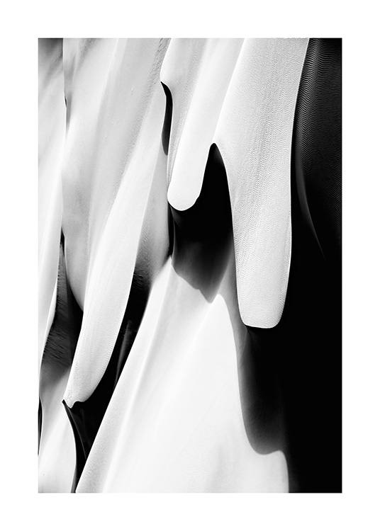 Abstract Desert B&W Plakat