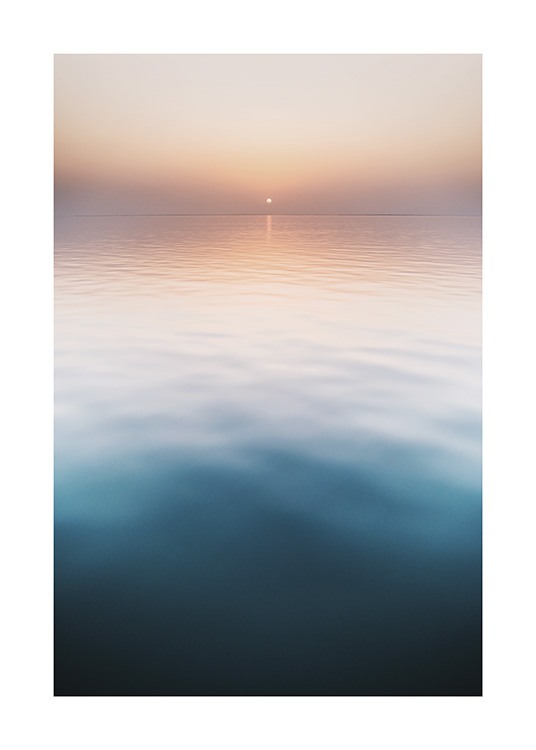 Sunset Water Surface Plakat