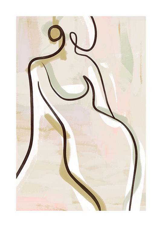 Pastel Figure No2 Plakat
