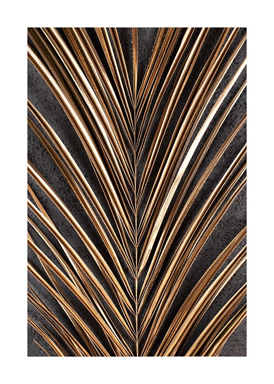 Golden Palm Leaves Plakat
