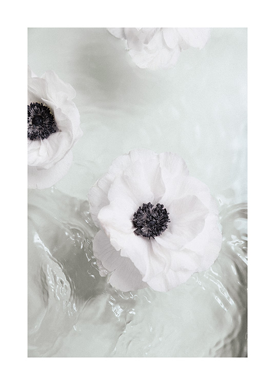 – Hvite blomster i et badekar