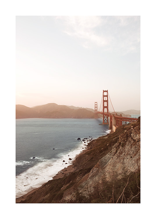 – Plakat av Golden Gate Bridge
