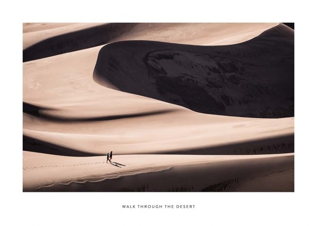 Walk Through The Desert Plakat / Naturmotiv hos Desenio AB (2024)