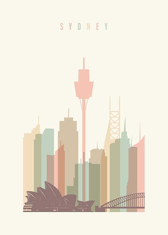 Sydney Skyline Plakat