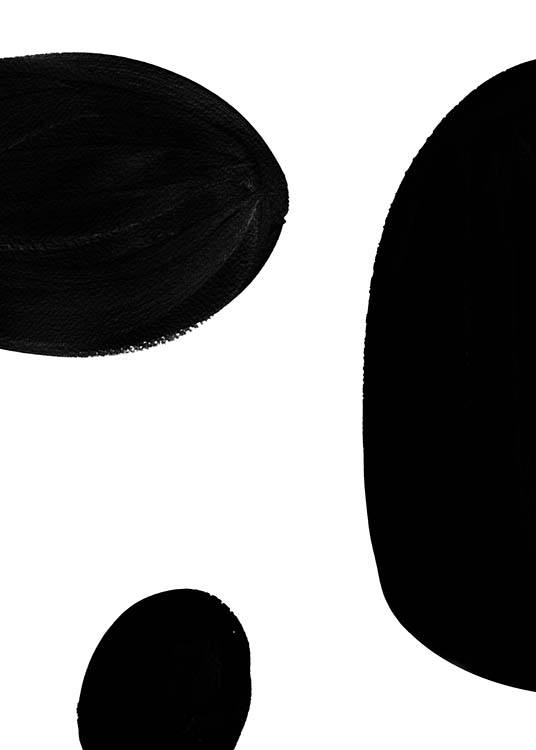 Black Pattern No1 Plakat / Svarthvitt hos Desenio AB (2239)