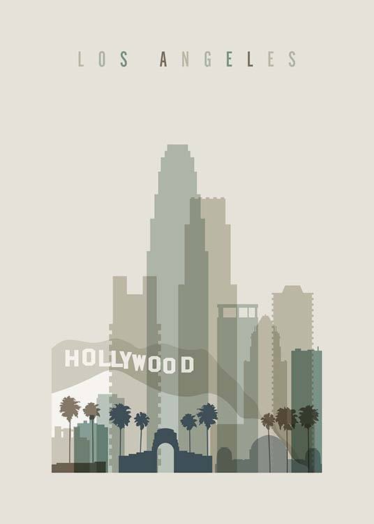 Los Angeles Skyline Plakat