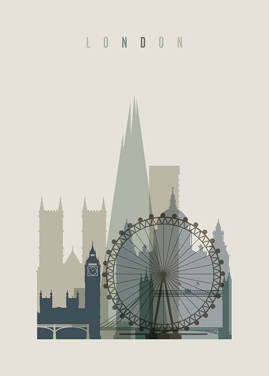 London Skyline Plakat