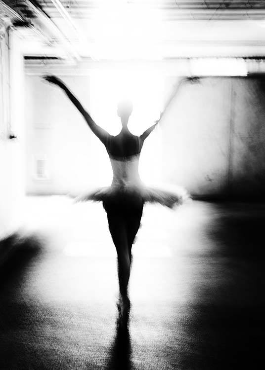 Ballet Dancer Plakat / Svarthvitt hos Desenio AB (2414)