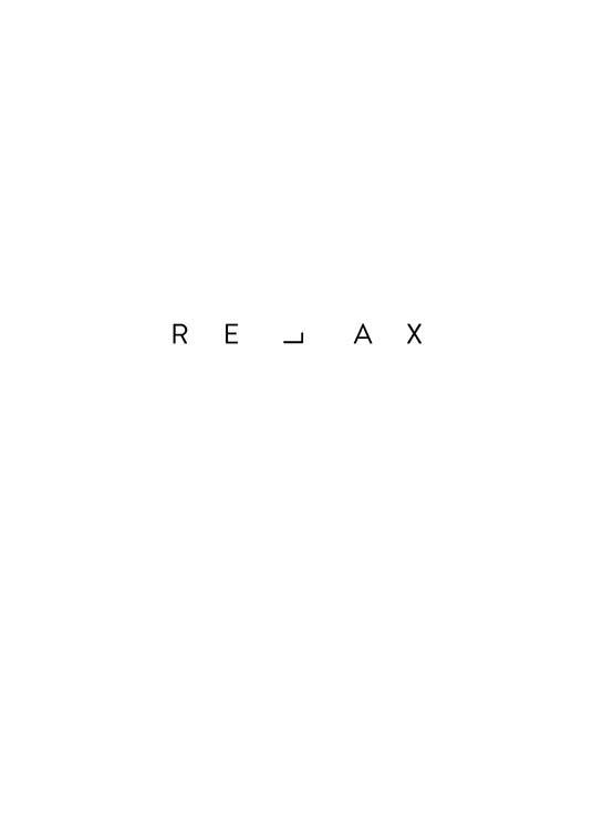 Relax Print Plakat / Tekstplakater hos Desenio AB (2482)