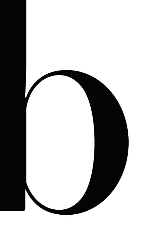 Letter B Plakat