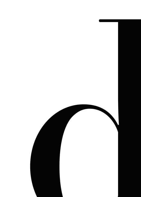 Letter D Plakat