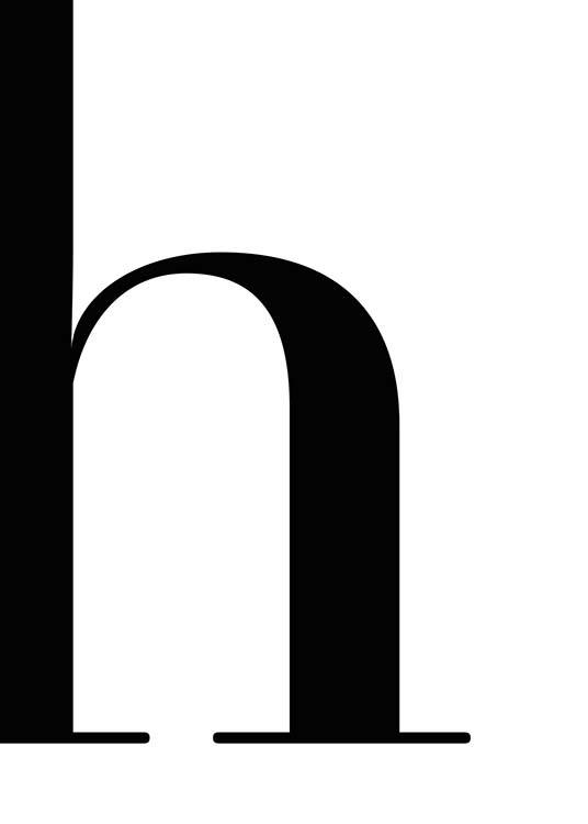Letter H Plakat