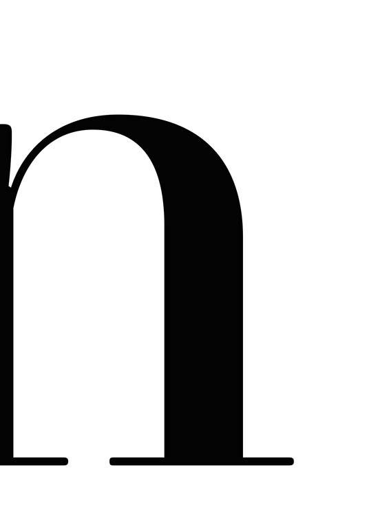 Letter N Plakat