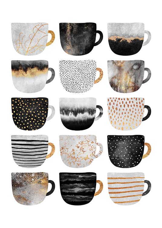 Coffee Cups Plakat