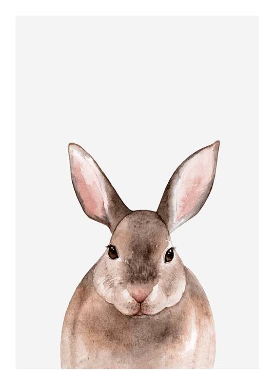 Little Rabbit Plakat / Barneplakater hos Desenio AB (3364)
