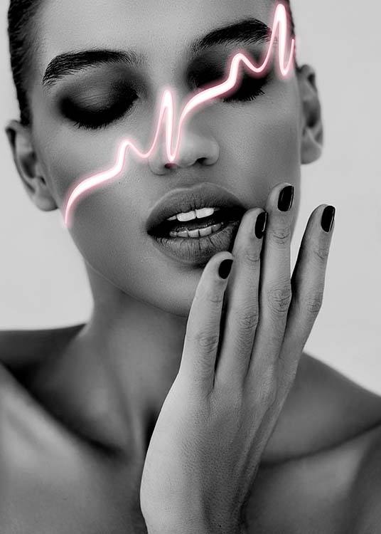 Neon Face Plakat