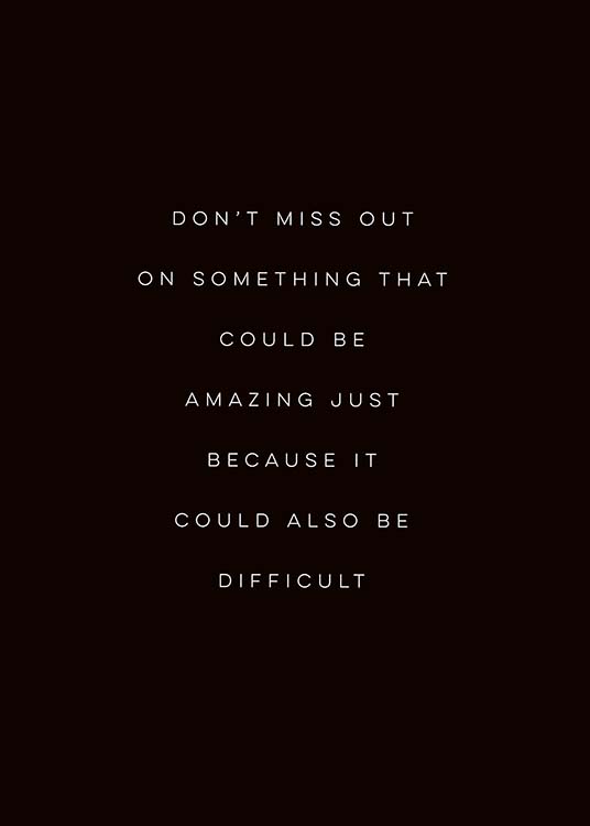 Don't Miss Out Plakat