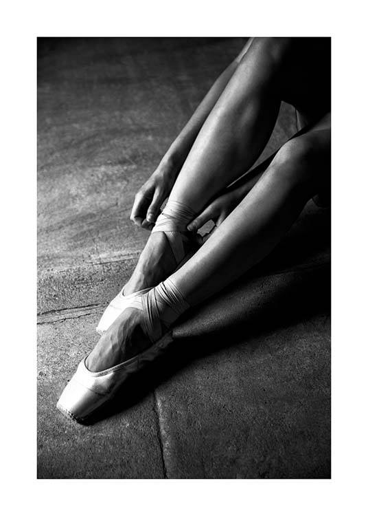 Ballerina Dancer No3 Plakat / Svarthvitt hos Desenio AB (3807)