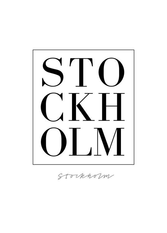 Stockholm Serif, Plakat / Tekstplakater hos Desenio AB (7734)