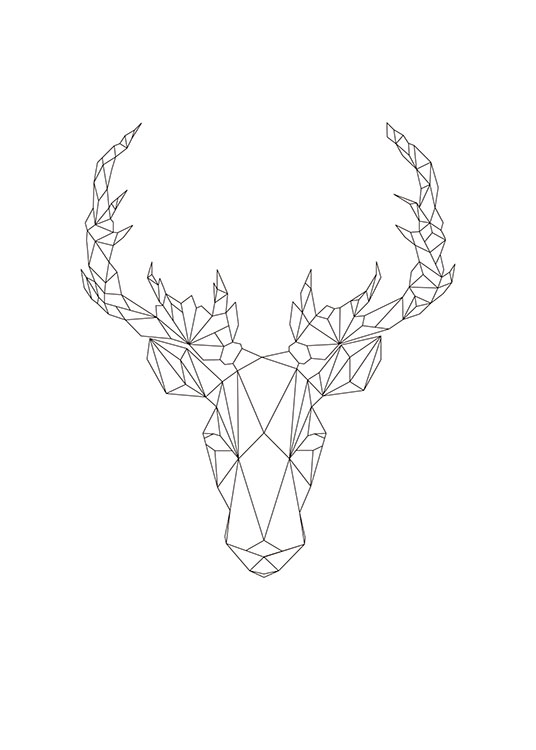 Geometric Deer, Plakat