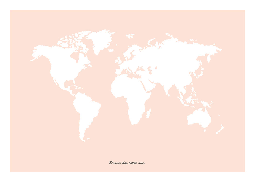 Dream Big Little One, Pink, Plakat