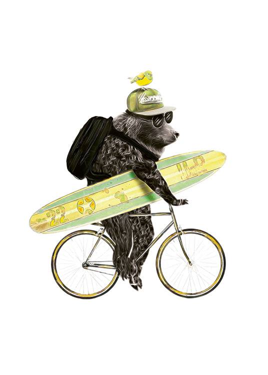 Surfing Bear, Plakat