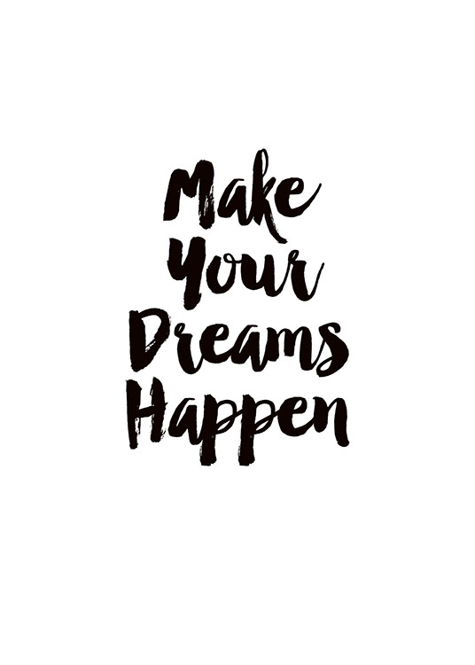 Make Dreams Happen, Plakat / Barneplakater hos Desenio AB (8184)