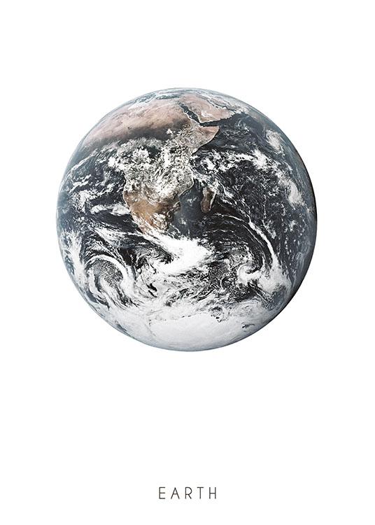 Earth, Plakat / Verdensrommet og astronomi hos Desenio AB (8211)