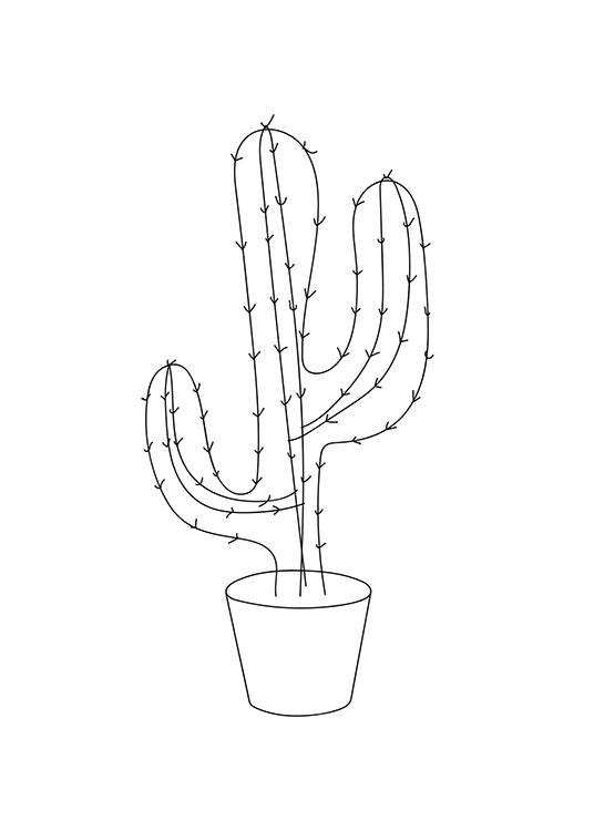 Line Cactus One, Plakat