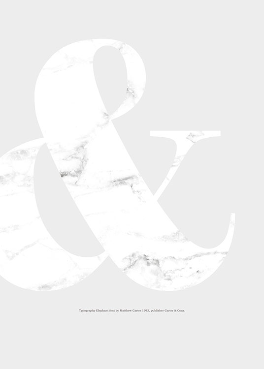 & White Marble, Plakat
