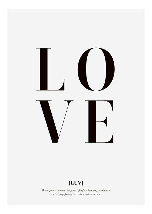 Love Text, Plakat / Tekstplakater hos Desenio AB (8332)
