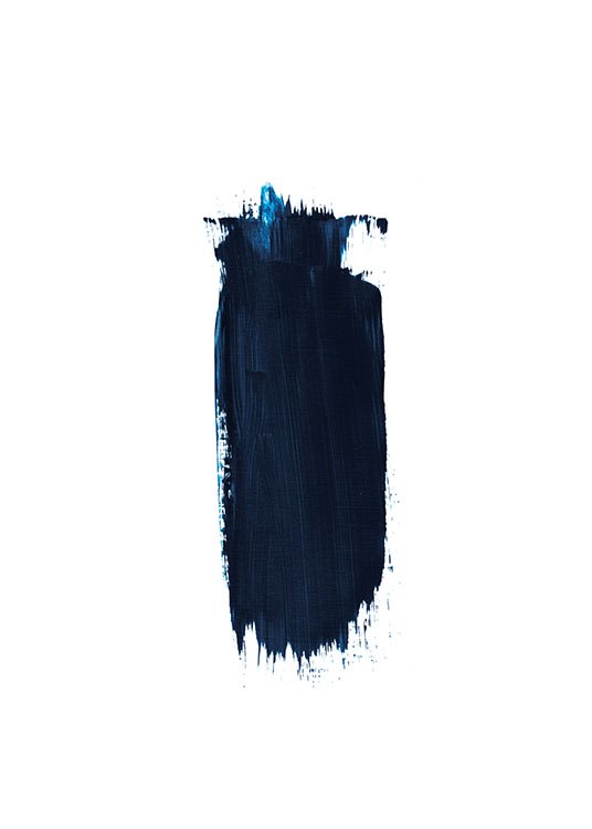 Blue Brush Stroke, Plakat / Illustrasjoner hos Desenio AB (8387)