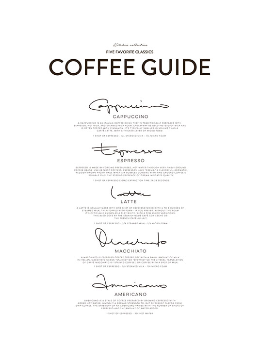 Five Coffee Classics, Plakat