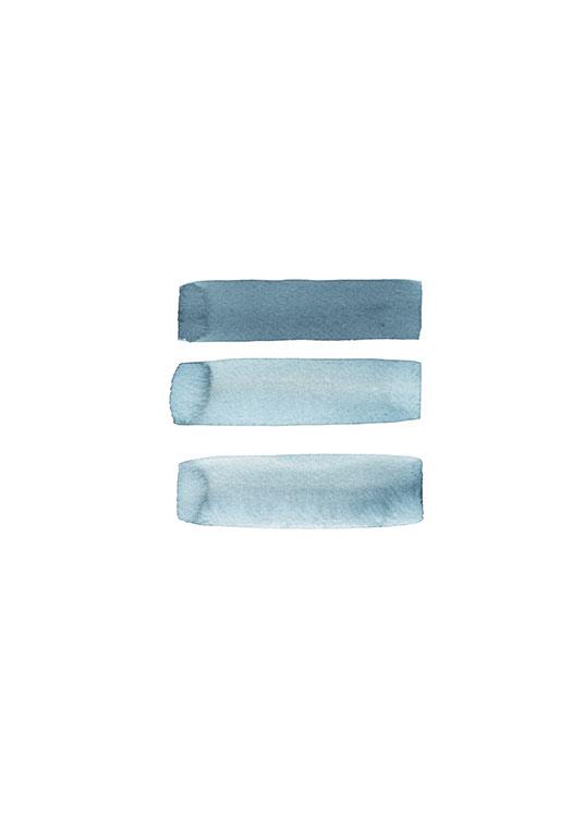 Grey Blue Aquarelle Plakat / Kunstmotiv hos Desenio AB (8665)