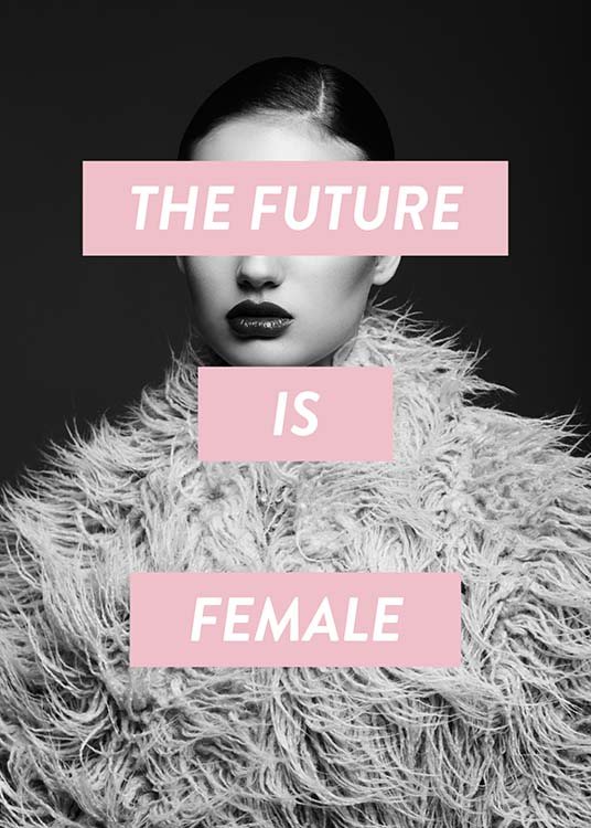 Future Is Female Plakat / Fotokunst hos Desenio AB (8834)