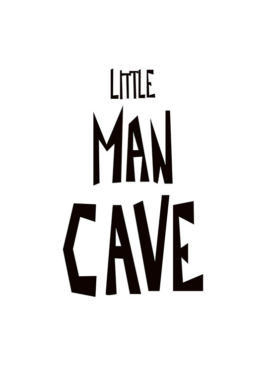 Little Man Cave Plakat / Barneplakater hos Desenio AB (8875)