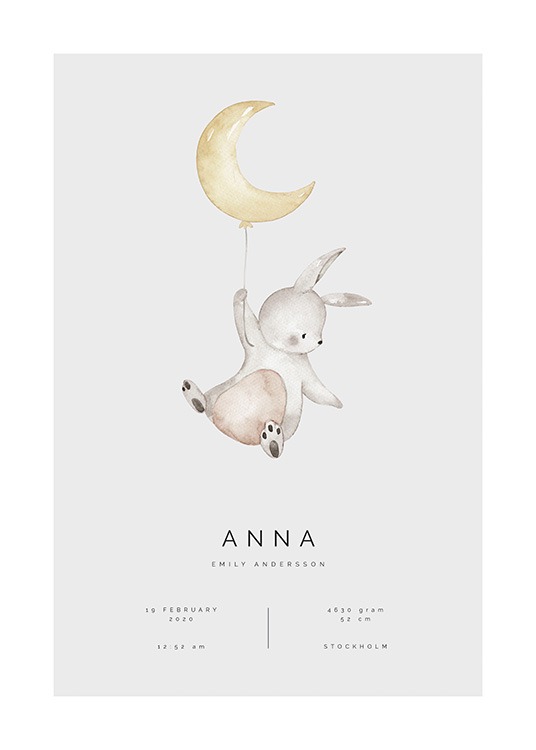 Flying Bunny Personal Plakat