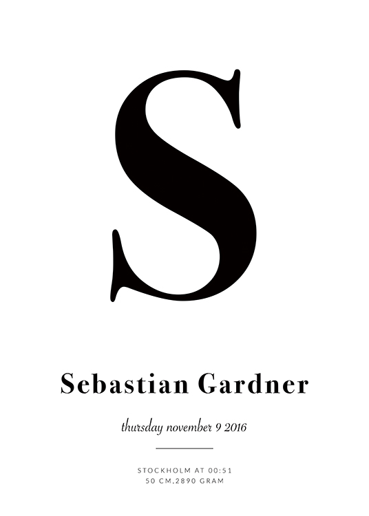 Birth Personal Plakat