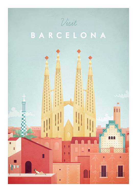 Barcelona Travel Plakat