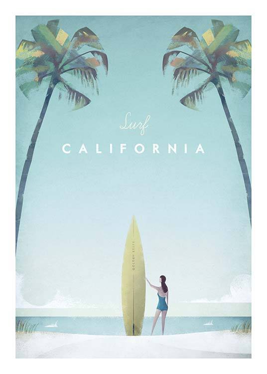 California Travel Plakat