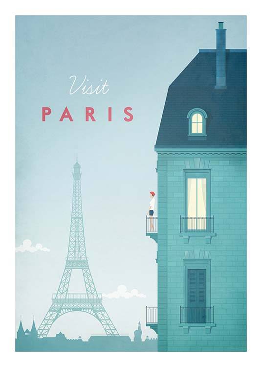 Paris Travel Plakat / Vintage hos Desenio AB (pre0013)