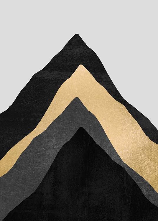 Four Mountains Plakat / Kunstmotiv hos Desenio AB (pre0022)