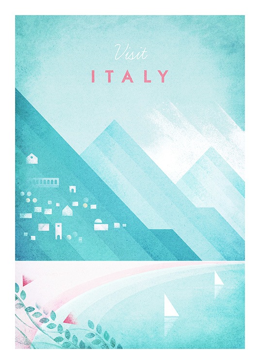 Visit Italy Plakat / Vintage hos Desenio AB (pre0042)