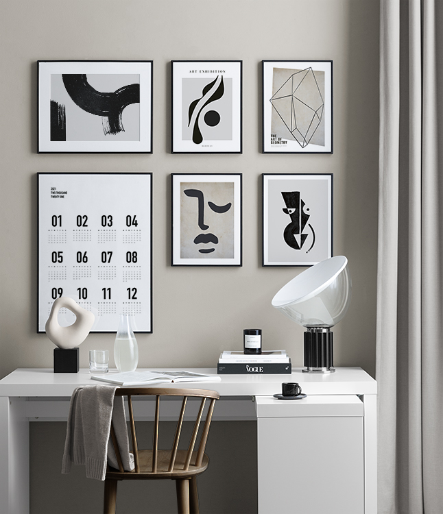 Minimalistisk kontor