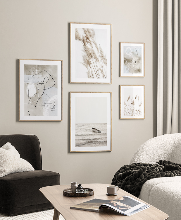 Beige gress og natur
